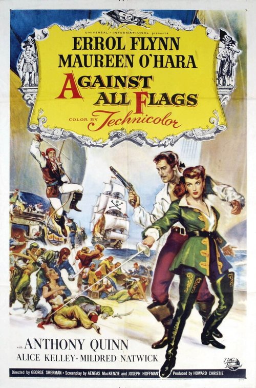 Смотреть фильм Против всех врагов / Against All Flags (1952) онлайн в хорошем качестве SATRip
