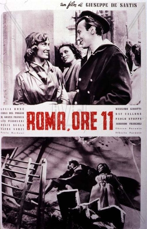 Смотреть фильм Рим в 11 часов / Roma ore 11 (1952) онлайн в хорошем качестве SATRip