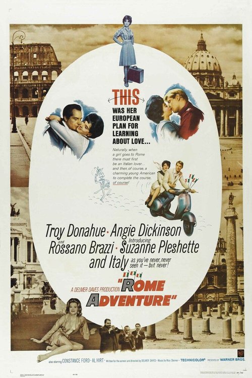 Смотреть фильм Римское приключение / Rome Adventure (1962) онлайн в хорошем качестве SATRip