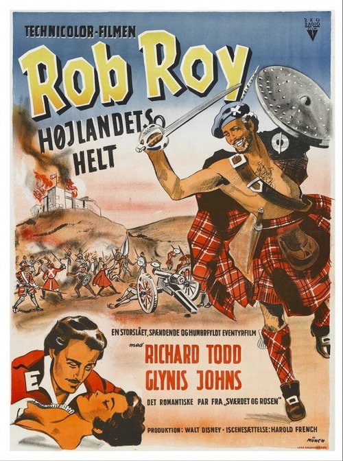 Смотреть фильм Роб Рой, неуловимый разбойник / Rob Roy: The Highland Rogue (1953) онлайн в хорошем качестве SATRip