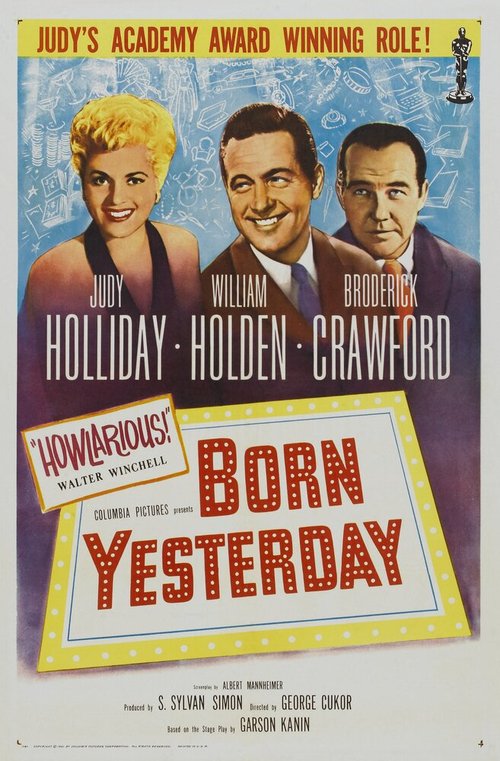 Смотреть фильм Рожденная вчера / Born Yesterday (1950) онлайн в хорошем качестве SATRip