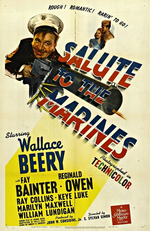 Смотреть фильм Салют морской пехоте / Salute to the Marines (1943) онлайн в хорошем качестве SATRip