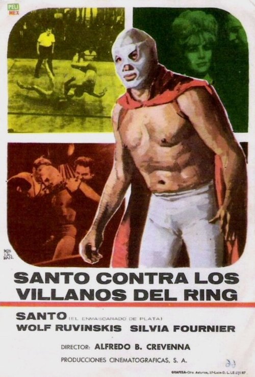 Смотреть фильм Санто против злодеев ринга / Santo el enmascarado de plata vs los villanos del ring (1968) онлайн в хорошем качестве SATRip