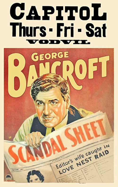 Смотреть фильм Scandal Sheet (1931) онлайн в хорошем качестве SATRip