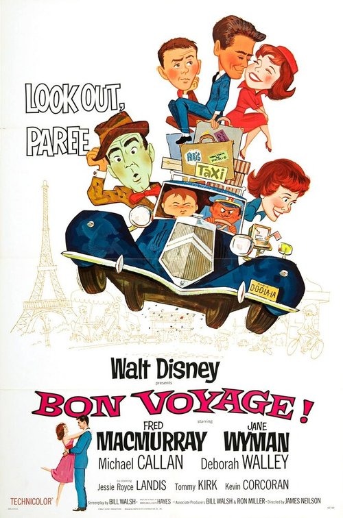 Смотреть фильм Счастливого пути / Bon Voyage! (1962) онлайн в хорошем качестве SATRip