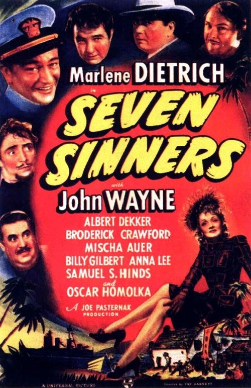Смотреть фильм Семь грешников / Seven Sinners (1940) онлайн в хорошем качестве SATRip