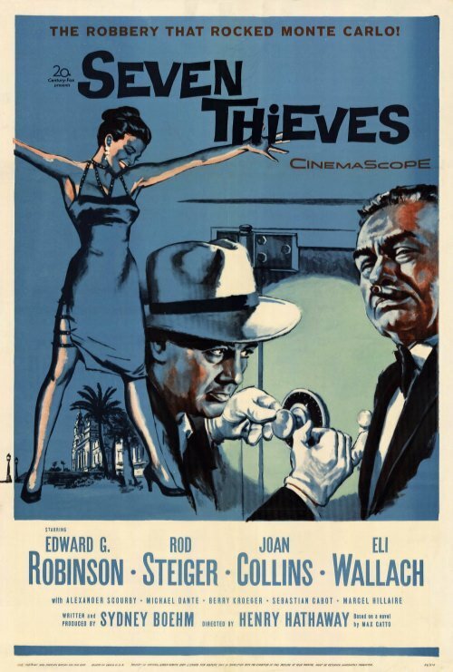 Смотреть фильм Семь воров / Seven Thieves (1960) онлайн в хорошем качестве SATRip