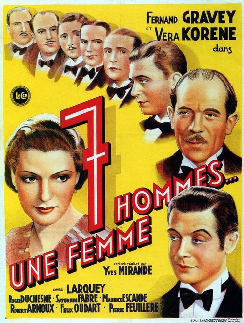 Смотреть фильм Sept hommes, une femme (1936) онлайн в хорошем качестве SATRip