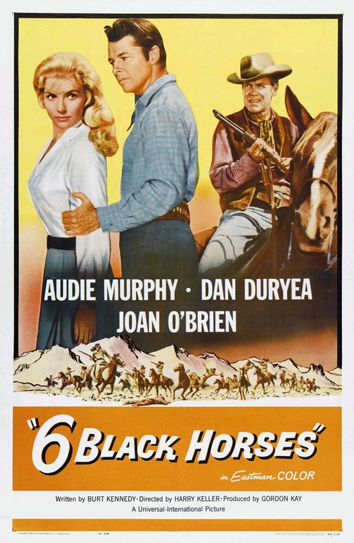 Смотреть фильм Шесть черных скакунов / Six Black Horses (1962) онлайн в хорошем качестве SATRip