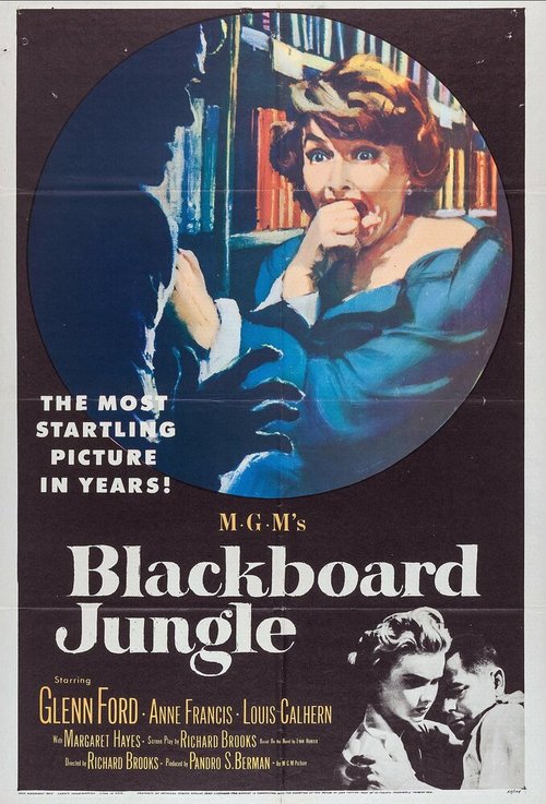 Смотреть фильм Школьные джунгли / Blackboard Jungle (1955) онлайн в хорошем качестве SATRip