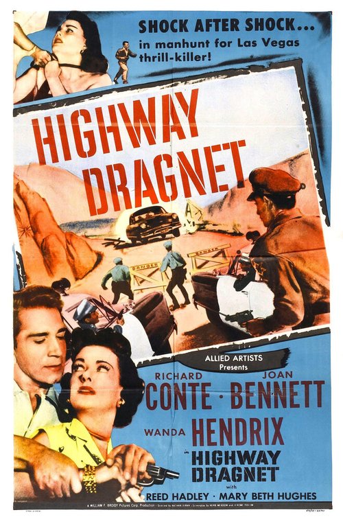 Смотреть фильм Шоссе Драгнет / Highway Dragnet (1954) онлайн в хорошем качестве SATRip