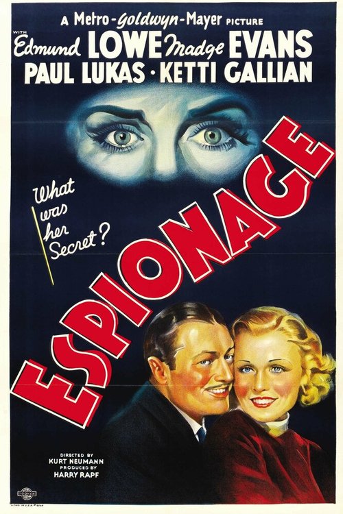 Смотреть фильм Шпионаж / Espionage (1937) онлайн в хорошем качестве SATRip