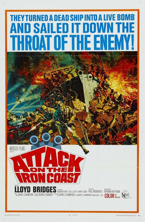 Смотреть фильм Штурм железного побережья / Attack on the Iron Coast (1968) онлайн в хорошем качестве SATRip