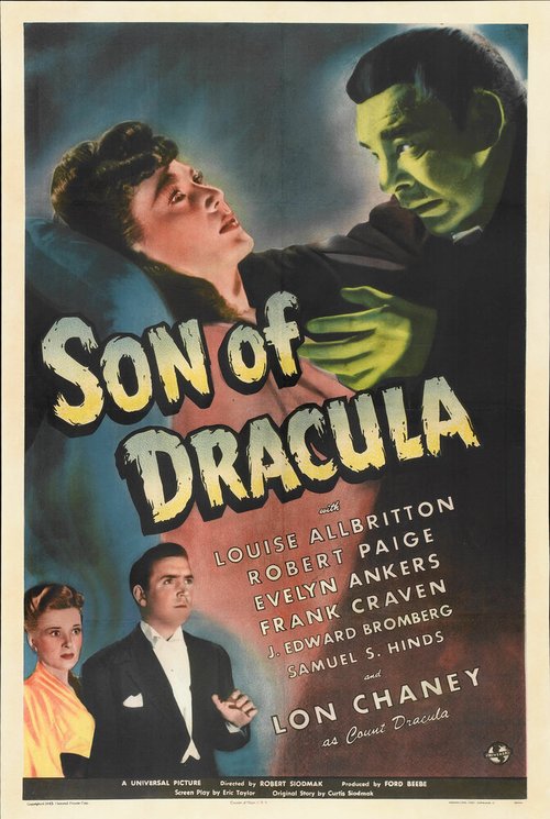 Смотреть фильм Сын Дракулы / Son of Dracula (1943) онлайн в хорошем качестве SATRip