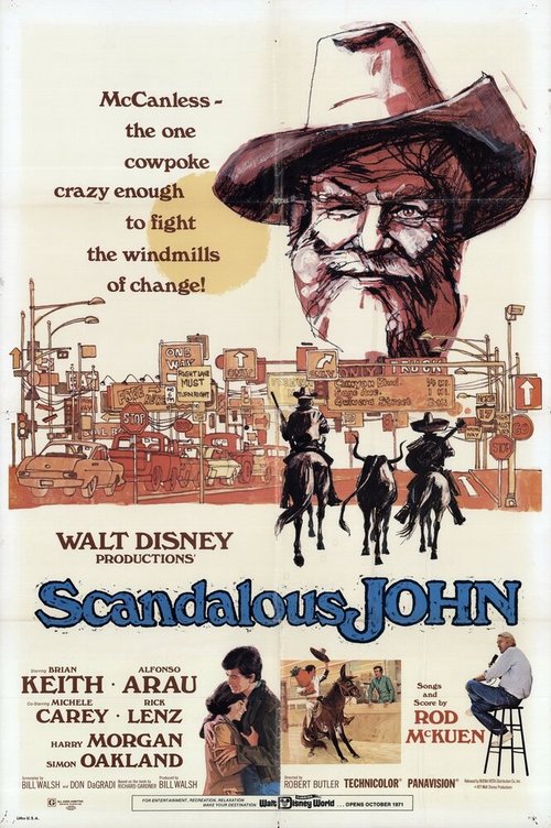 Смотреть фильм Скандальный Джон / Scandalous John (1971) онлайн в хорошем качестве SATRip