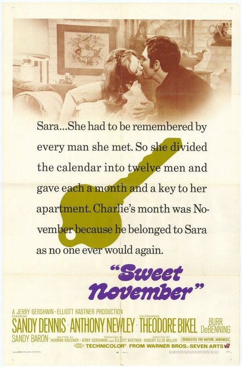 Смотреть фильм Сладкий ноябрь / Sweet November (1968) онлайн в хорошем качестве SATRip
