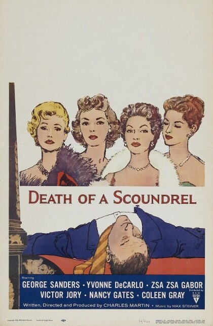 Смотреть фильм Смерть негодяя / Death of a Scoundrel (1956) онлайн в хорошем качестве SATRip