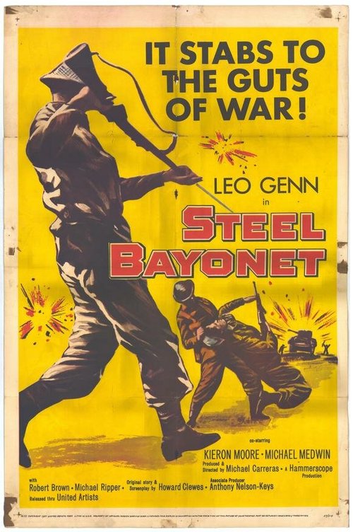 Смотреть фильм Стальной штык / The Steel Bayonet (1957) онлайн в хорошем качестве SATRip
