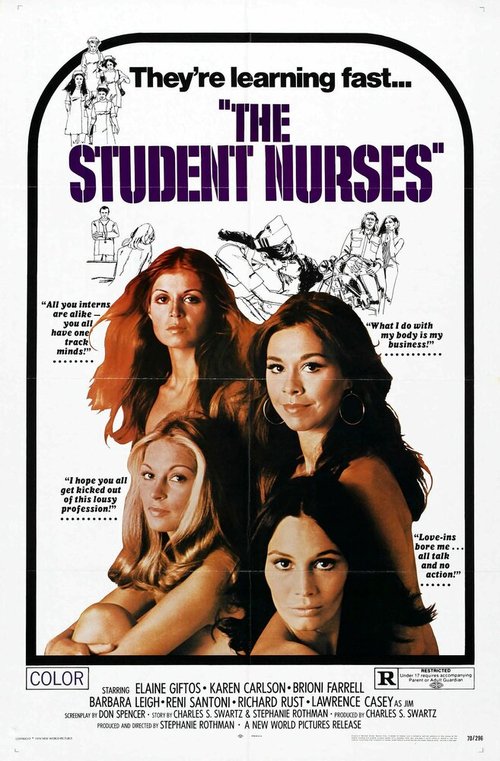 Смотреть фильм Студентки-сестрички / The Student Nurses (1970) онлайн в хорошем качестве SATRip
