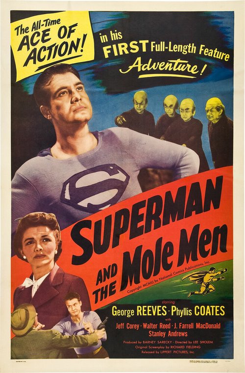 Смотреть фильм Супермен и люди-кроты / Superman and the Mole-Men (1951) онлайн в хорошем качестве SATRip