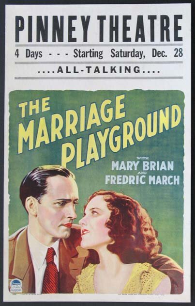 Смотреть фильм Свадебная площадка для игр / The Marriage Playground (1929) онлайн в хорошем качестве SATRip