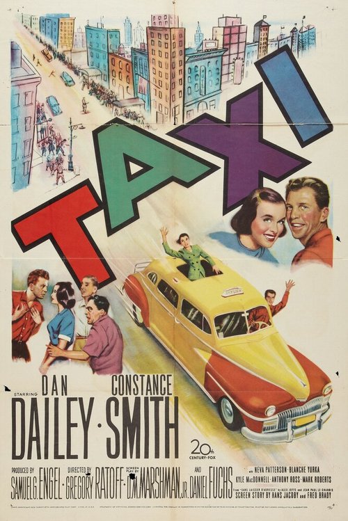 Смотреть фильм Такси / Taxi (1953) онлайн в хорошем качестве SATRip