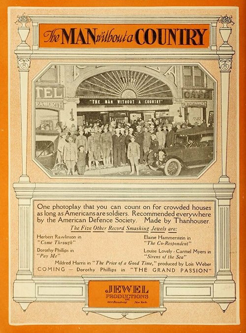 Смотреть фильм The Man Without a Country (1917) онлайн в хорошем качестве SATRip