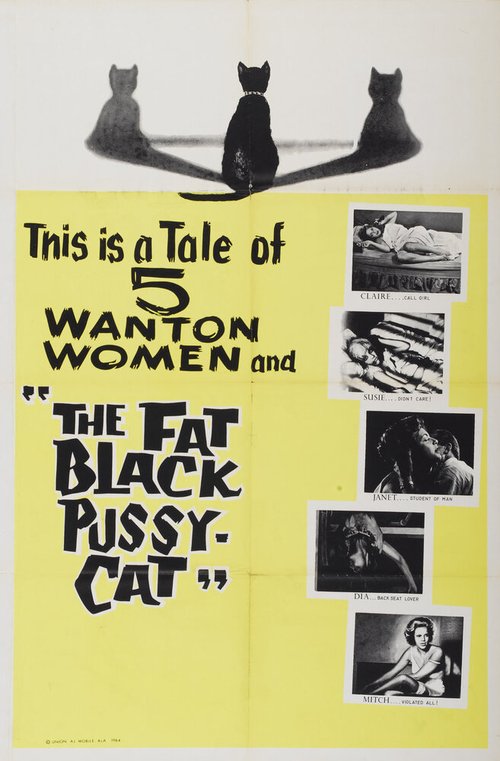 Смотреть фильм Толстая чёрная киска / The Fat Black Pussycat (1963) онлайн в хорошем качестве SATRip