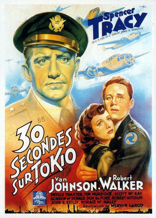 Смотреть фильм Тридцать секунд над Токио / Thirty Seconds Over Tokyo (1944) онлайн в хорошем качестве SATRip