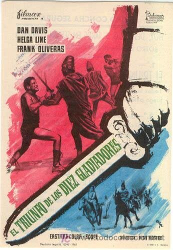 Смотреть фильм Триумф десяти гладиаторов / Il trionfo dei dieci gladiatori (1964) онлайн в хорошем качестве SATRip