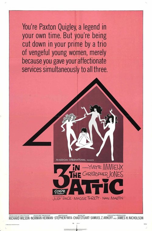 Смотреть фильм Трое в Аттике / Three in the Attic (1968) онлайн в хорошем качестве SATRip