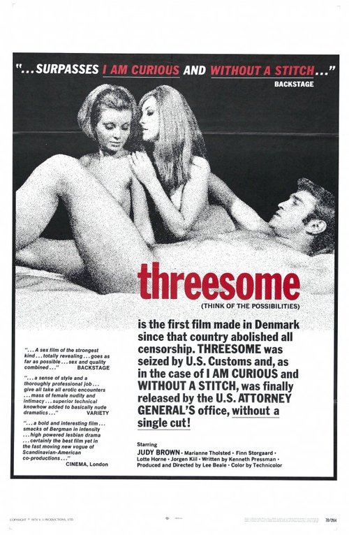 Смотреть фильм Трое / Threesome (1970) онлайн в хорошем качестве SATRip