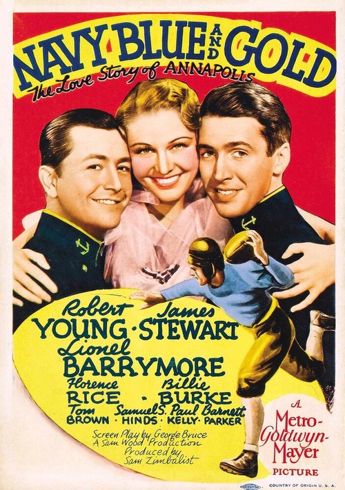 Смотреть фильм Тёмно-синий и золотой / Navy Blue and Gold (1937) онлайн в хорошем качестве SATRip