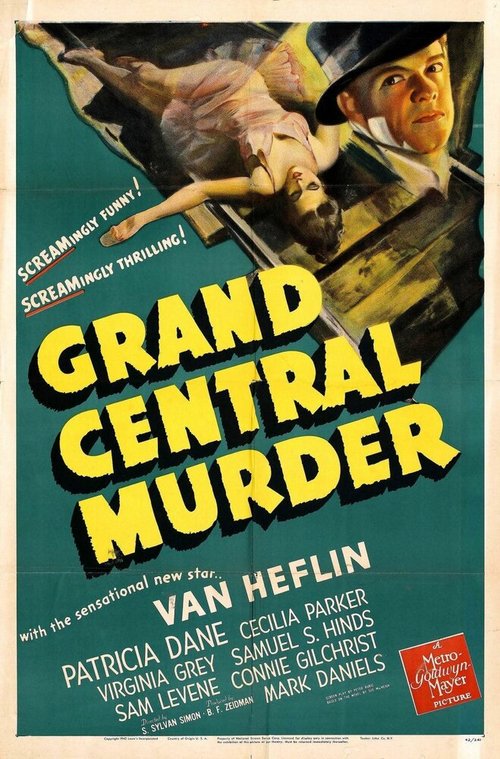 Смотреть фильм Убийство на Центральном вокзале / Grand Central Murder (1942) онлайн в хорошем качестве SATRip