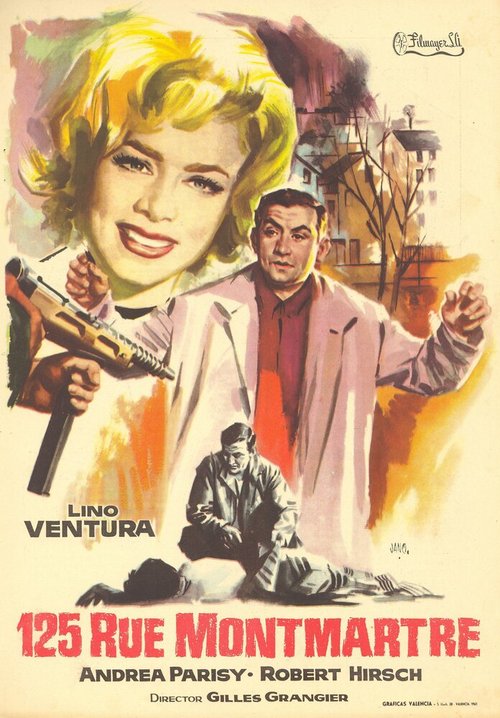 Смотреть фильм Улица Монмартр, 125 / 125 rue Montmartre (1959) онлайн в хорошем качестве SATRip
