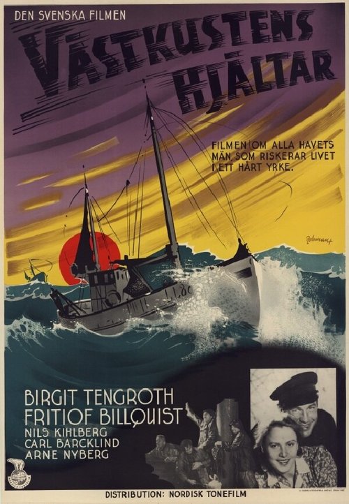 Смотреть фильм Västkustens hjältar (1940) онлайн в хорошем качестве SATRip