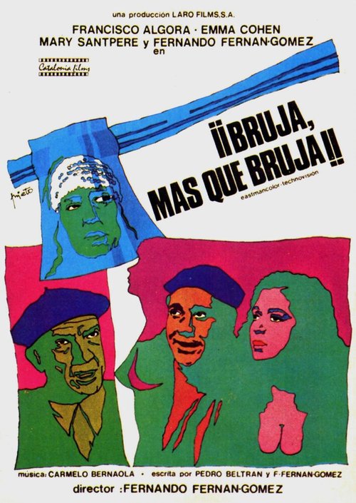 Смотреть фильм Ведьма, какая ведьма! / Bruja, más que bruja (1976) онлайн в хорошем качестве SATRip