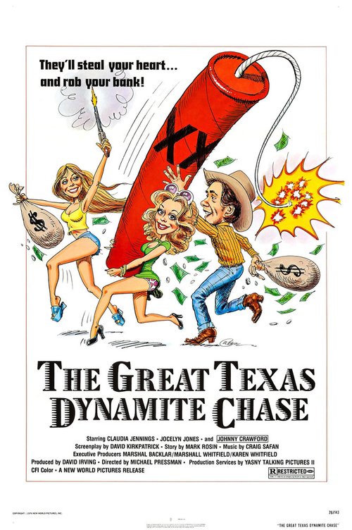 Смотреть фильм Великая техасская погоня с динамитом / The Great Texas Dynamite Chase (1976) онлайн в хорошем качестве SATRip