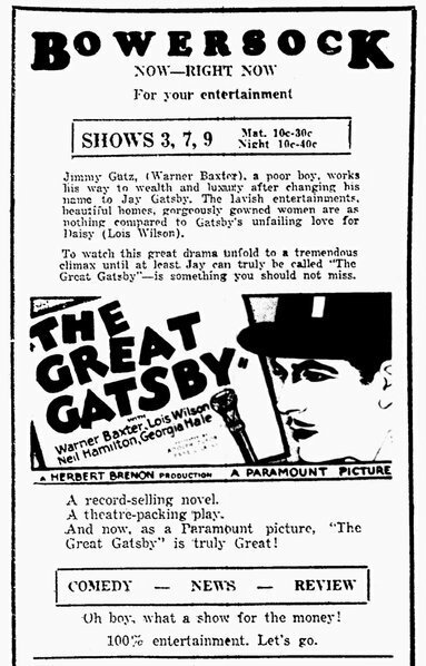 Смотреть фильм Великий Гэтсби / The Great Gatsby (1926) онлайн в хорошем качестве SATRip
