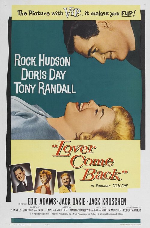 Смотреть фильм Вернись, моя любовь / Lover Come Back (1961) онлайн в хорошем качестве SATRip