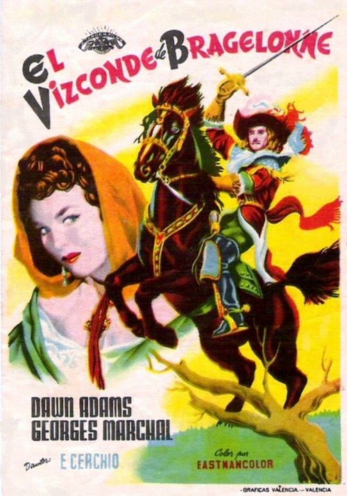 Смотреть фильм Виконт Де Бражелон / Le vicomte de Bragelonne (1954) онлайн в хорошем качестве SATRip