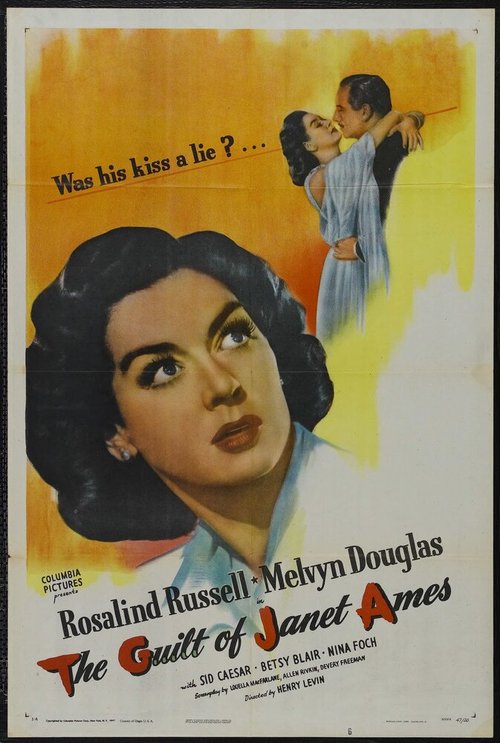 Смотреть фильм Вина Джэнет Эймс / The Guilt of Janet Ames (1947) онлайн в хорошем качестве SATRip