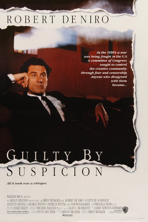 Смотреть фильм Виновен по подозрению / Guilty by Suspicion (1990) онлайн в хорошем качестве HDRip