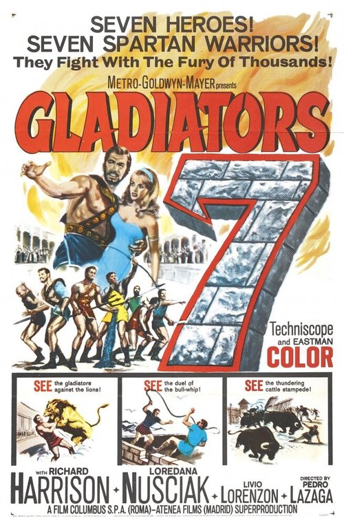 Смотреть фильм Восстание семерки / I sette gladiatori (1962) онлайн в хорошем качестве SATRip