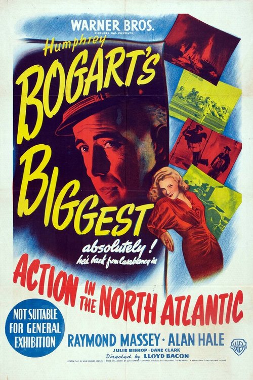 Смотреть фильм Война в Северной Атлантике / Action in the North Atlantic (1943) онлайн в хорошем качестве SATRip