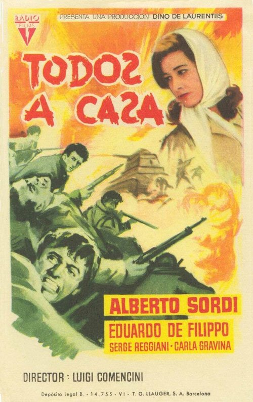 Смотреть фильм Все по домам / Tutti a casa (1960) онлайн в хорошем качестве SATRip