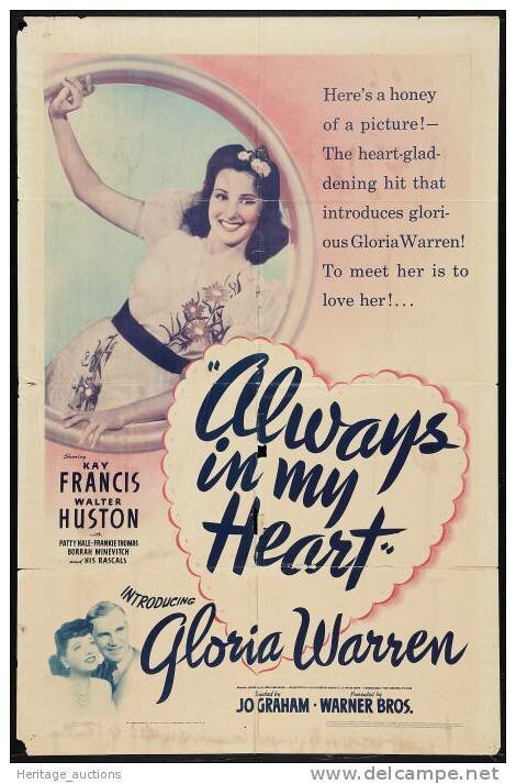 Смотреть фильм Всегда в моём сердце / Always in My Heart (1942) онлайн в хорошем качестве SATRip