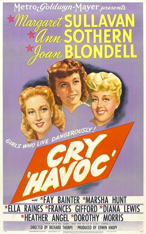 Смотреть фильм Всем смерть! / Cry «Havoc» (1943) онлайн в хорошем качестве SATRip