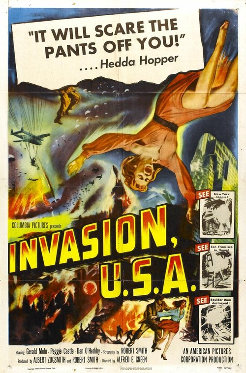 Смотреть фильм Вторжение в США / Invasion, U.S.A. (1952) онлайн в хорошем качестве SATRip
