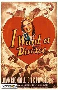 Смотреть фильм Я хочу развестись / I Want a Divorce (1940) онлайн в хорошем качестве SATRip